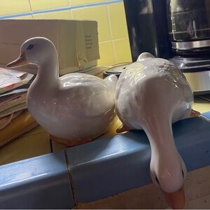 Homco Ceramic Geese